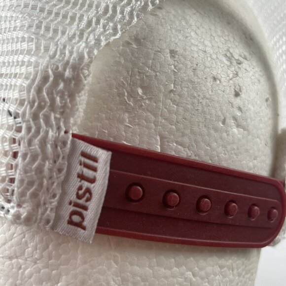 Pistil Trucker Hat Adult Snapback Corduroy Mesh Back Cotton Blend Red White - Picture 5 of 9